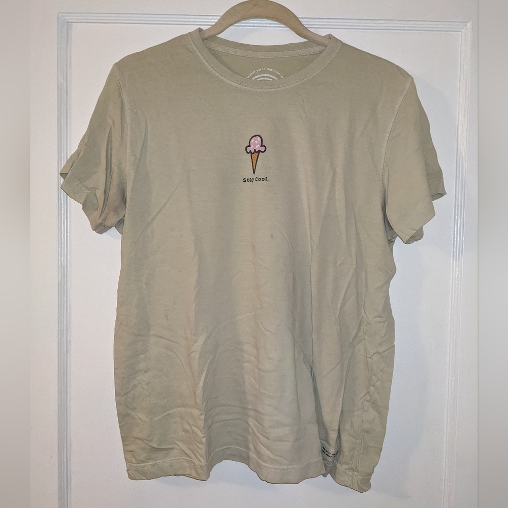 Yellow "stay cool" Ice Cream T-Shirt